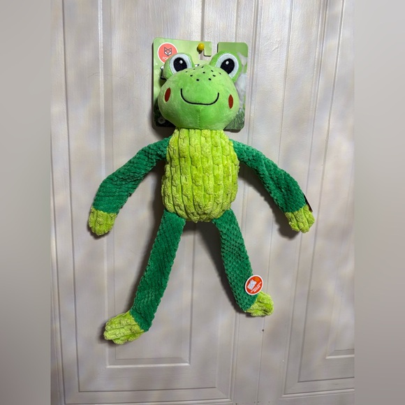 FOFOS Brand New Interactive Frog 🐸 18” ” Dog Toy- With Clinker Squeaker - Picture 1 of 5